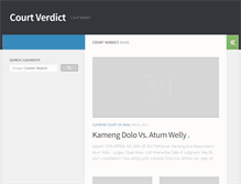 Tablet Screenshot of courtverdict.com